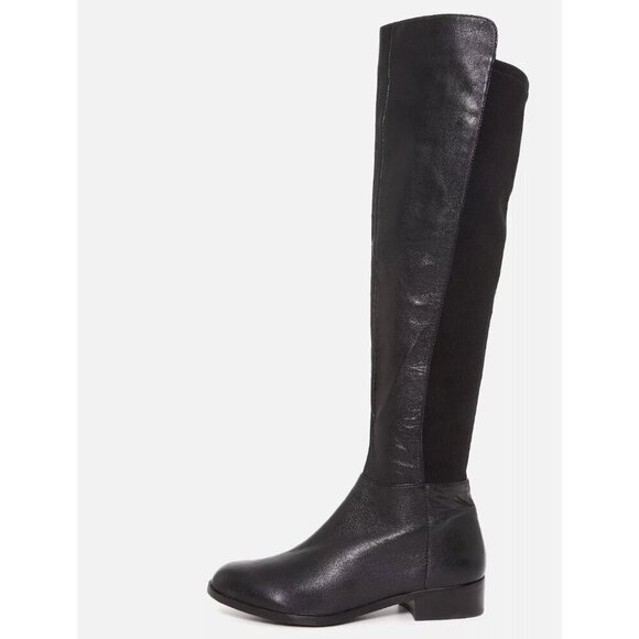 Michael Kors Bromley Side Zip Leather Boots Black Women Sz 7 M - Picture 2 of 15